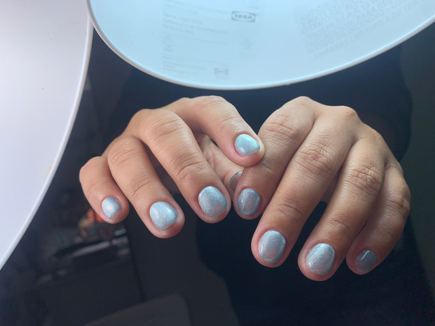 Blue Paradise Glow In Dark Cat Eye Gel Polish