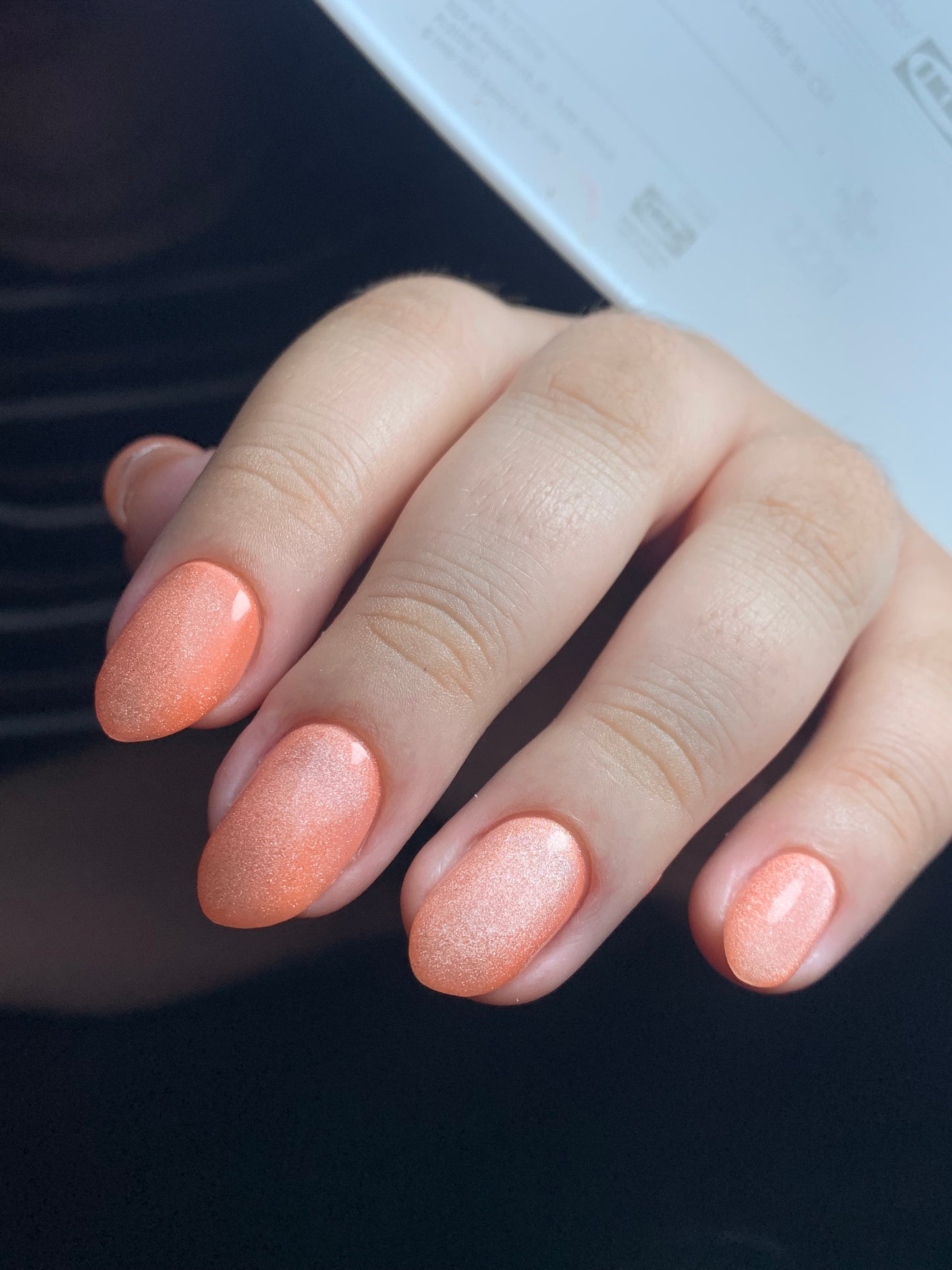 Peachy Peach Glow In Dark Cat Eye  Gel Polish